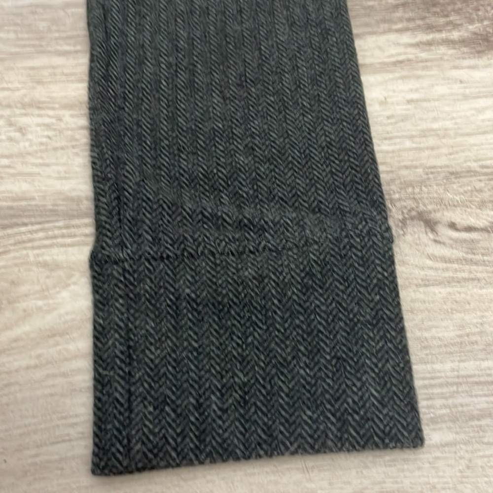 LOFT Outlet Lounge Gray & Black Herringbone Print Jogger Style Leggings Size S - Picture 5 of 10